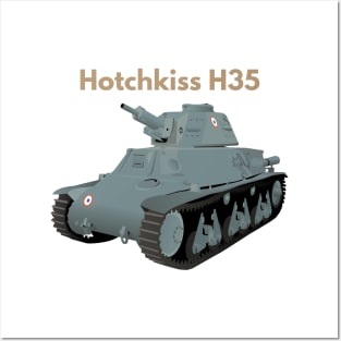 Hotchkiss H35 WW2 French Tank Posters and Art